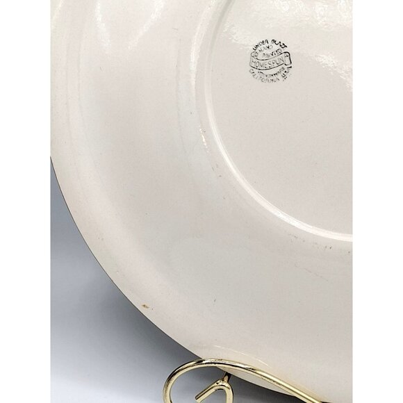 Serving Platter Vernonware Homespun Chop Plate Metlox Poppytrail Vintage 1950s - Picture 12 of 12